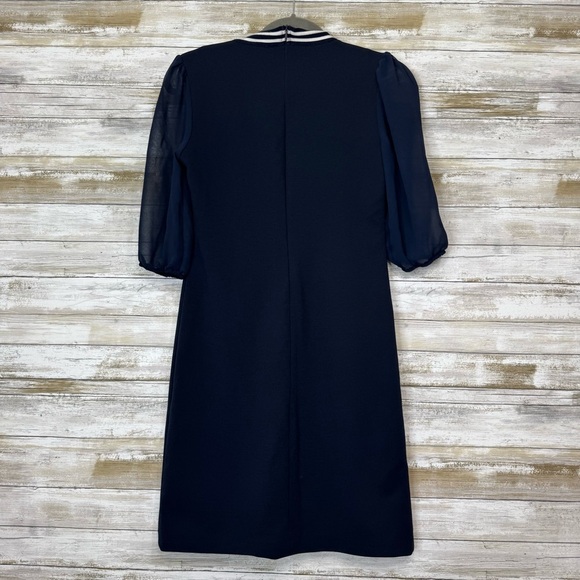 Scapa Lauren Perre Women’s 1/2 Sleeve Navy Midi Dress size XS - Picture 7 of 9